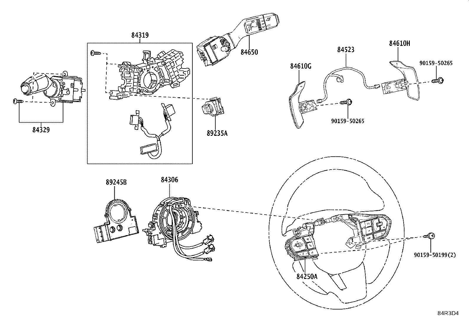 89710-60300 COMPUTER ASSY, POSITION CONTROL, LH product image