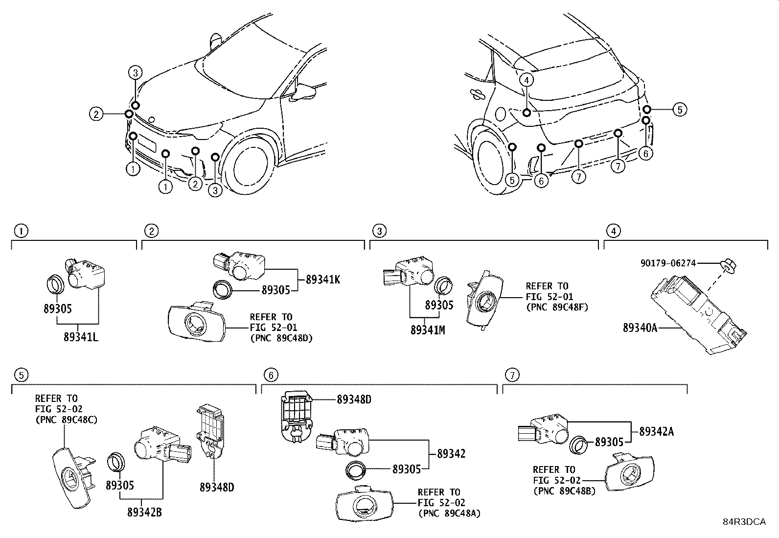 89340-52250 COMPUTER ASSY, CLEARANCE WARNING product image