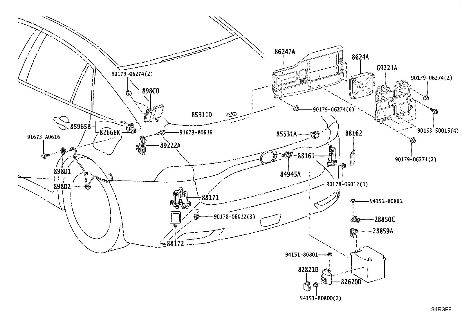 8924B-30010 SENSOR, STEERING product image