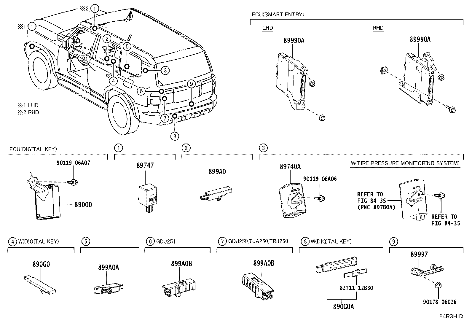 899H0-60401 COMPUTER ASSY, SMART KEY product image