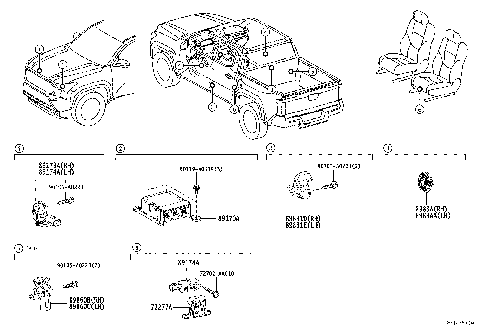 89170-04721 COMPUTER ASSY, AIR BAG product image