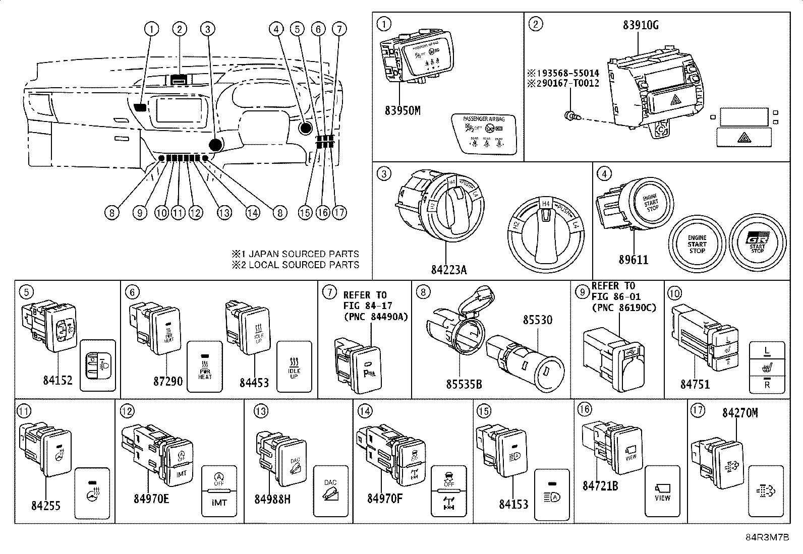 82662-0KA80 COVER, RELAY BLOCK, UPPER, NO.2 product image