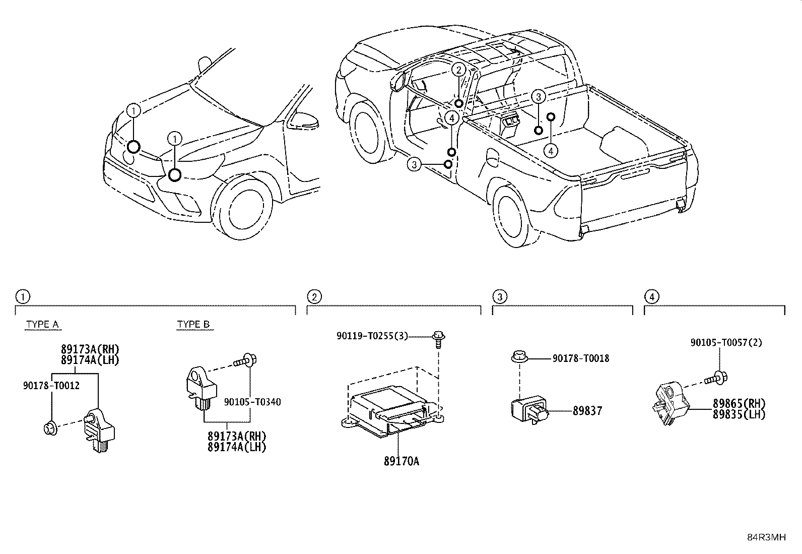 89170-71080 COMPUTER ASSY, AIR BAG product image