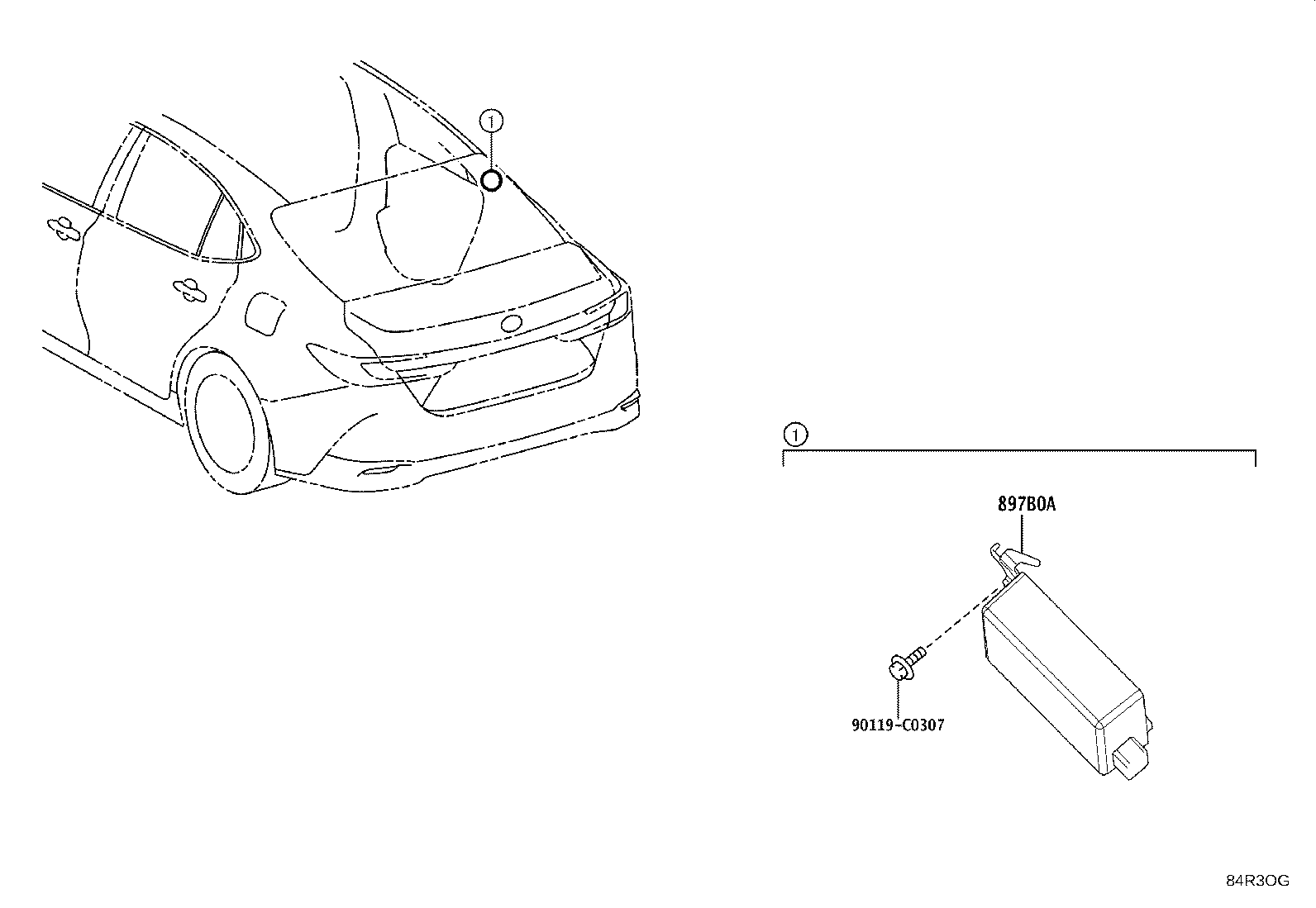 897B0-06220 RECEIVER ASSY, ELECTRICAL KEY & TPMS product image