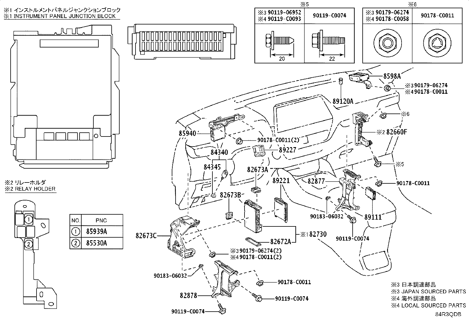 28859-F0340 HOLDER, BATTERY CURRENT SENSOR product image