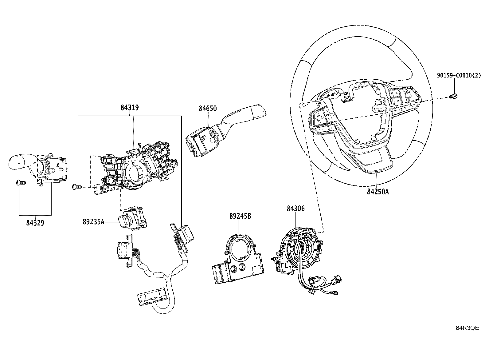 28859-F0340 HOLDER, BATTERY CURRENT SENSOR product image