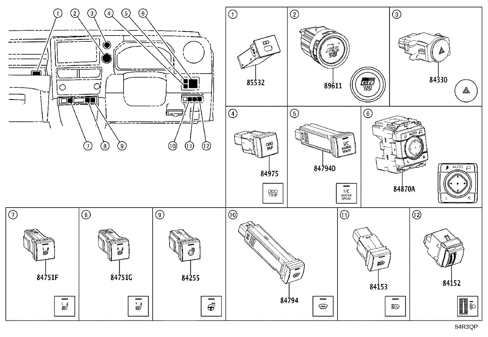 82662-52D30 COVER, RELAY BLOCK, UPPER, NO.1 product image