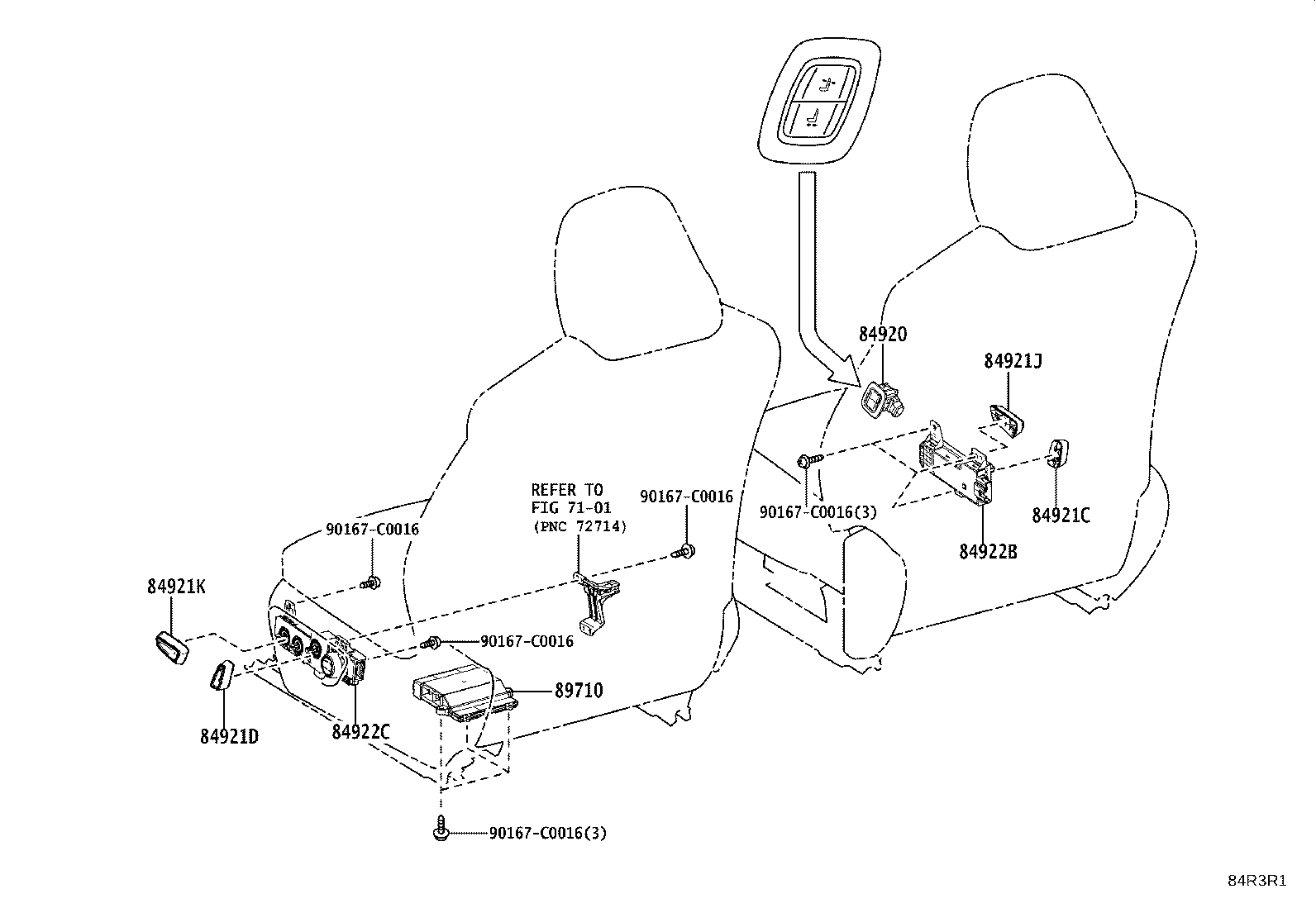 28859-F0390 HOLDER, BATTERY CURRENT SENSOR product image
