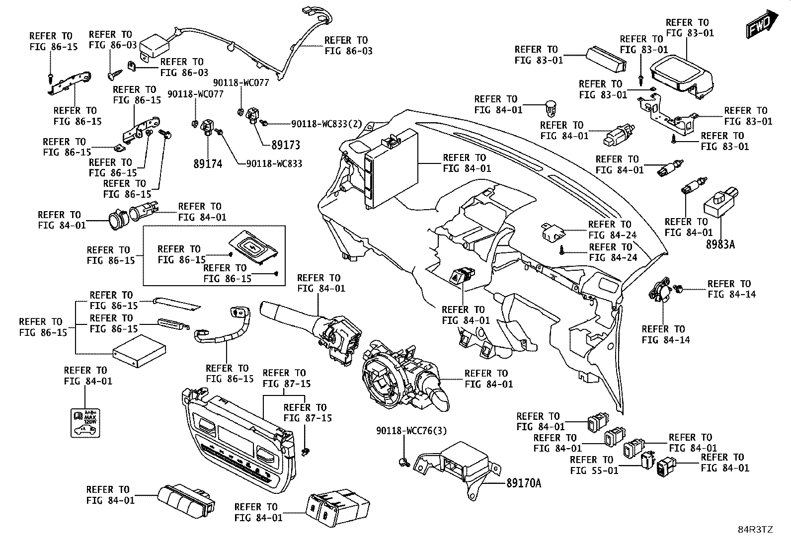 89170-WC020 COMPUTER ASSY, AIR BAG product image