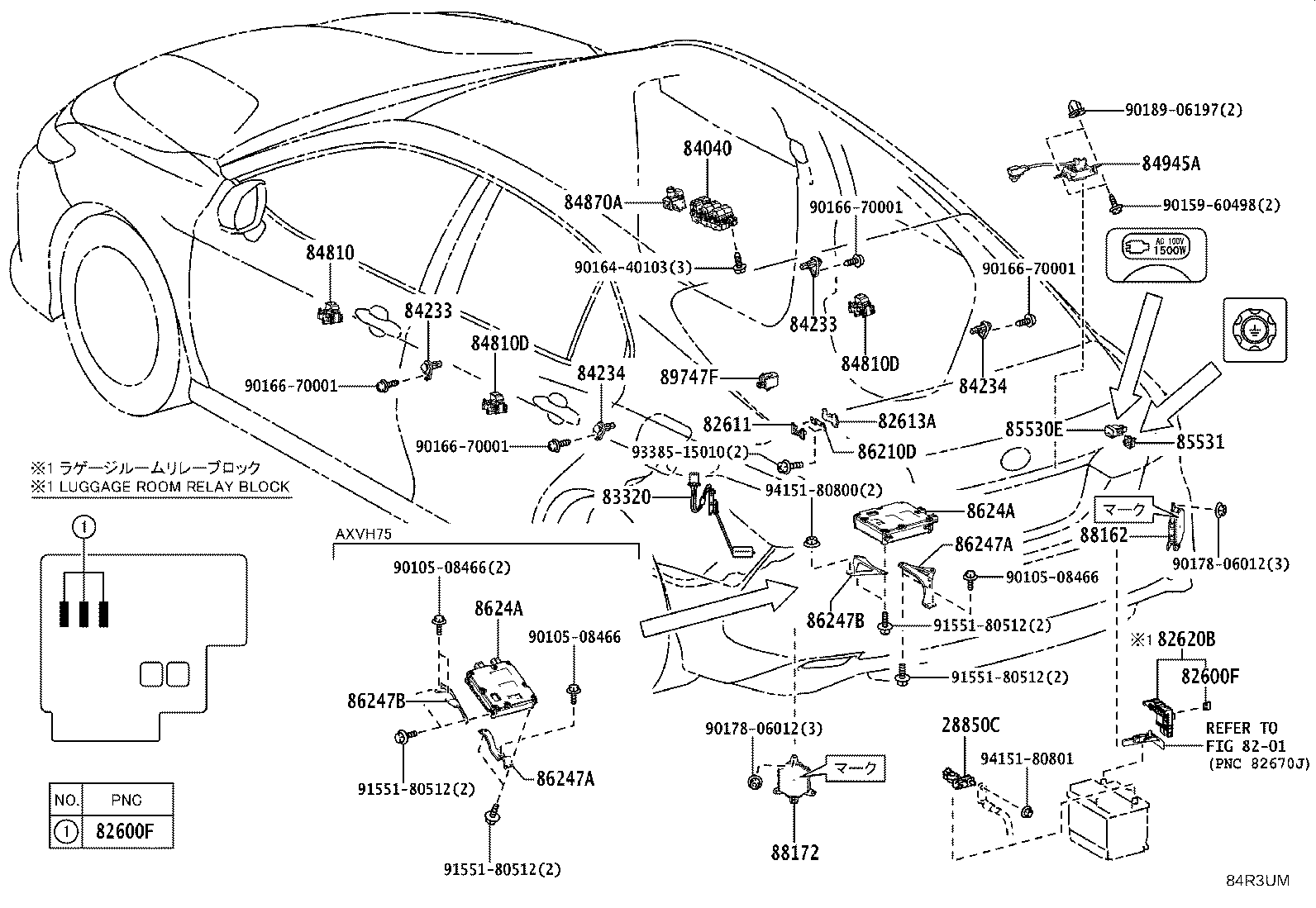 82715-33K10 BRACKET, WIRING HARNESS CLAMP product image