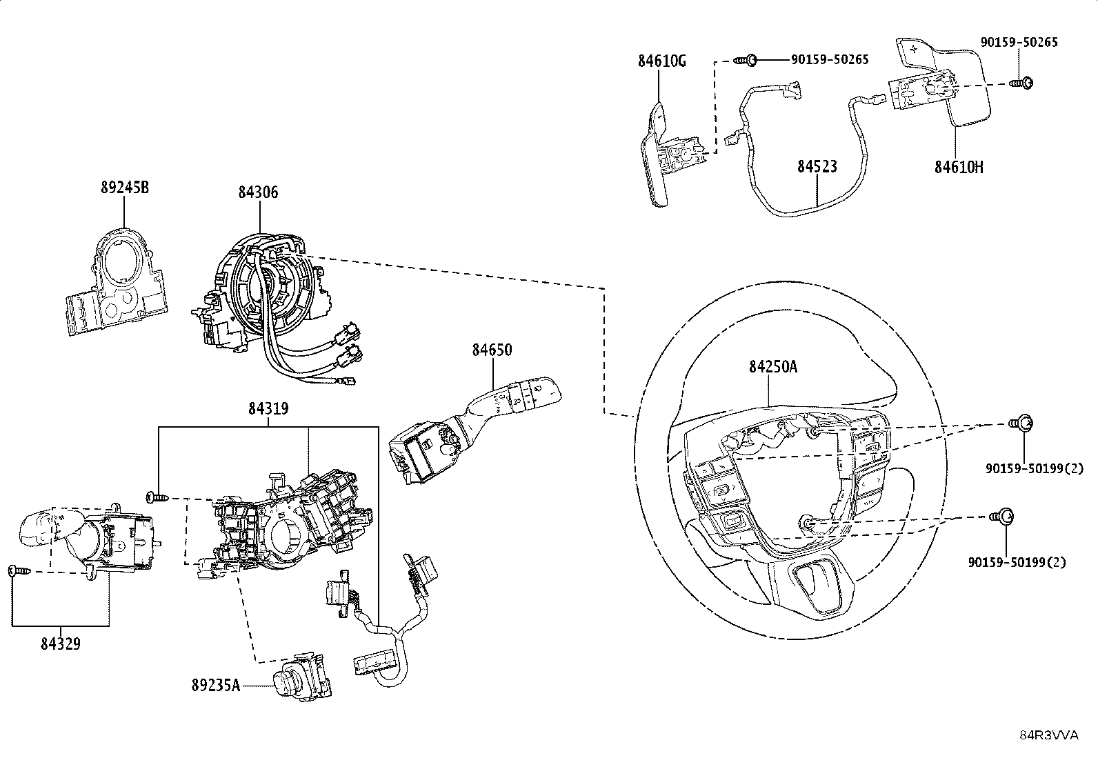 52563-30180 BRACKET, BLIND SPOT MONITOR, LH product image