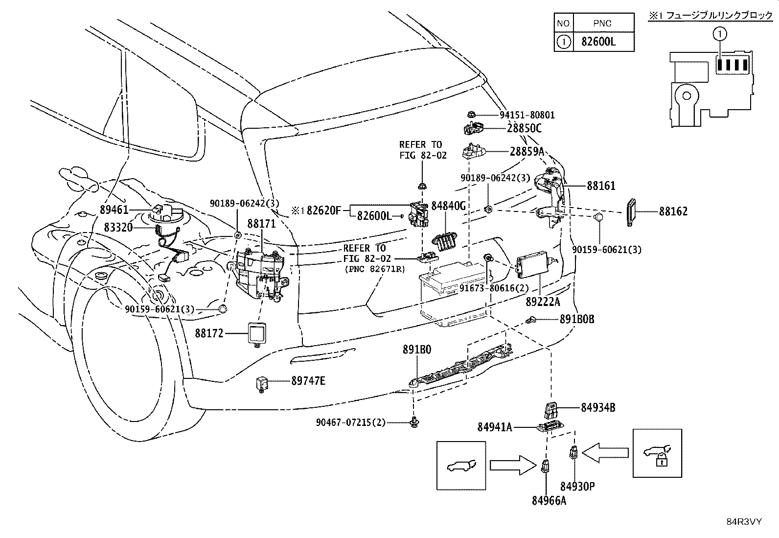 52563-30180 BRACKET, BLIND SPOT MONITOR, LH product image