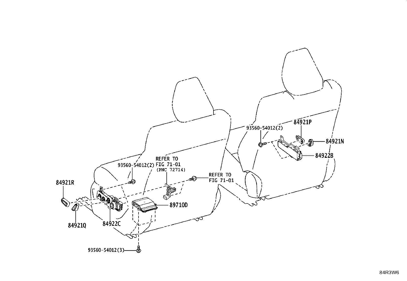 84307-60370 CABLE SUB-ASSY, SPIRAL W/SENSOR product image