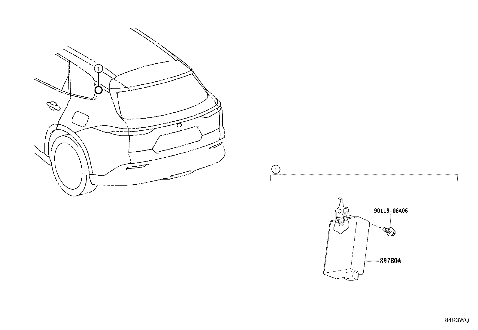 897B0-30330 RECEIVER ASSY, ELECTRICAL KEY & TPMS product image