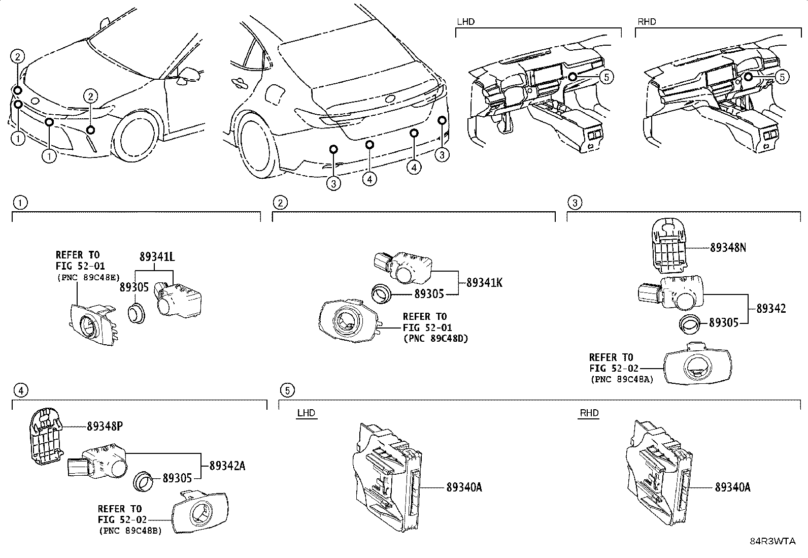 89340-33490 COMPUTER ASSY, CLEARANCE WARNING product image