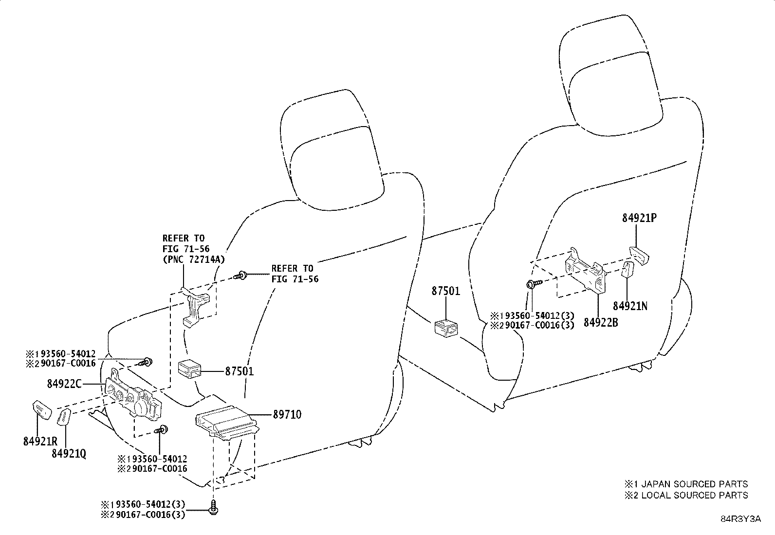 84332-0G050 SWITCH ASSY, HAZARD WARNING SIGNAL product image