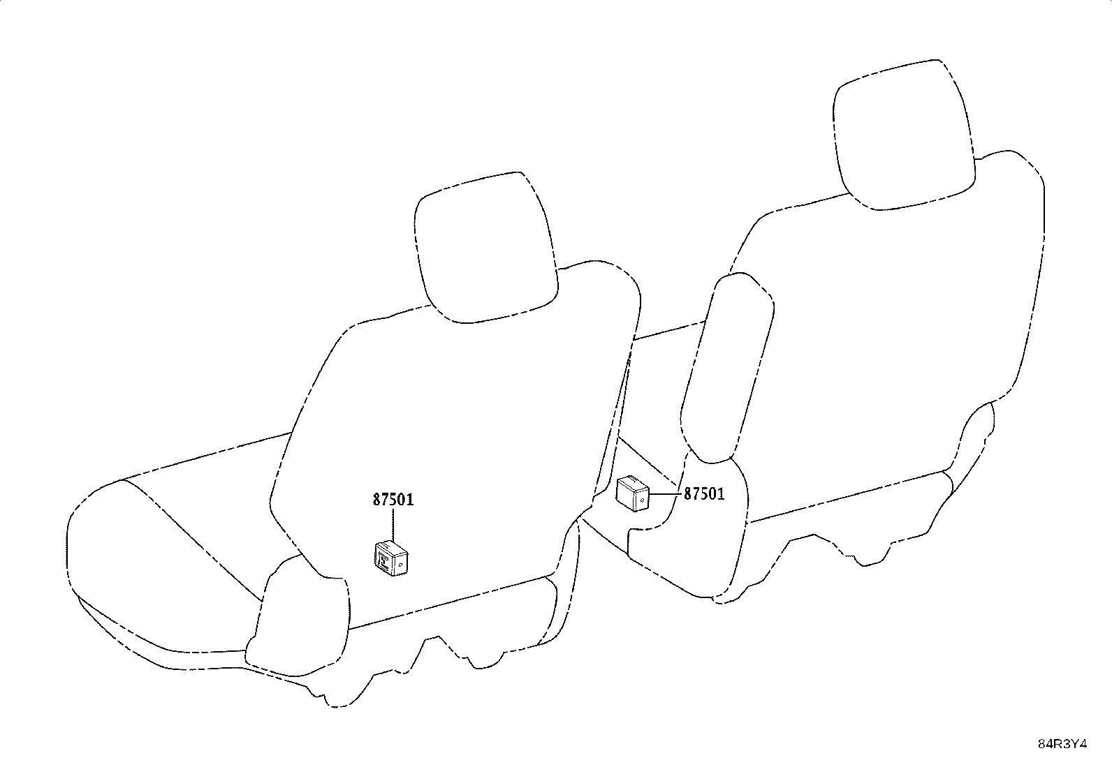 84332-0G050 SWITCH ASSY, HAZARD WARNING SIGNAL product image