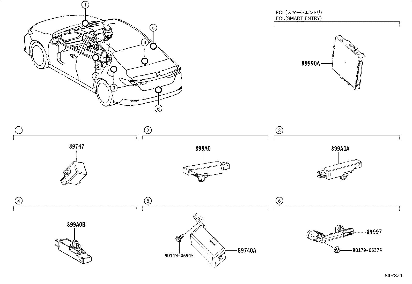 89740-33540 RECEIVER ASSY, SMART DOOR CONTROL product image