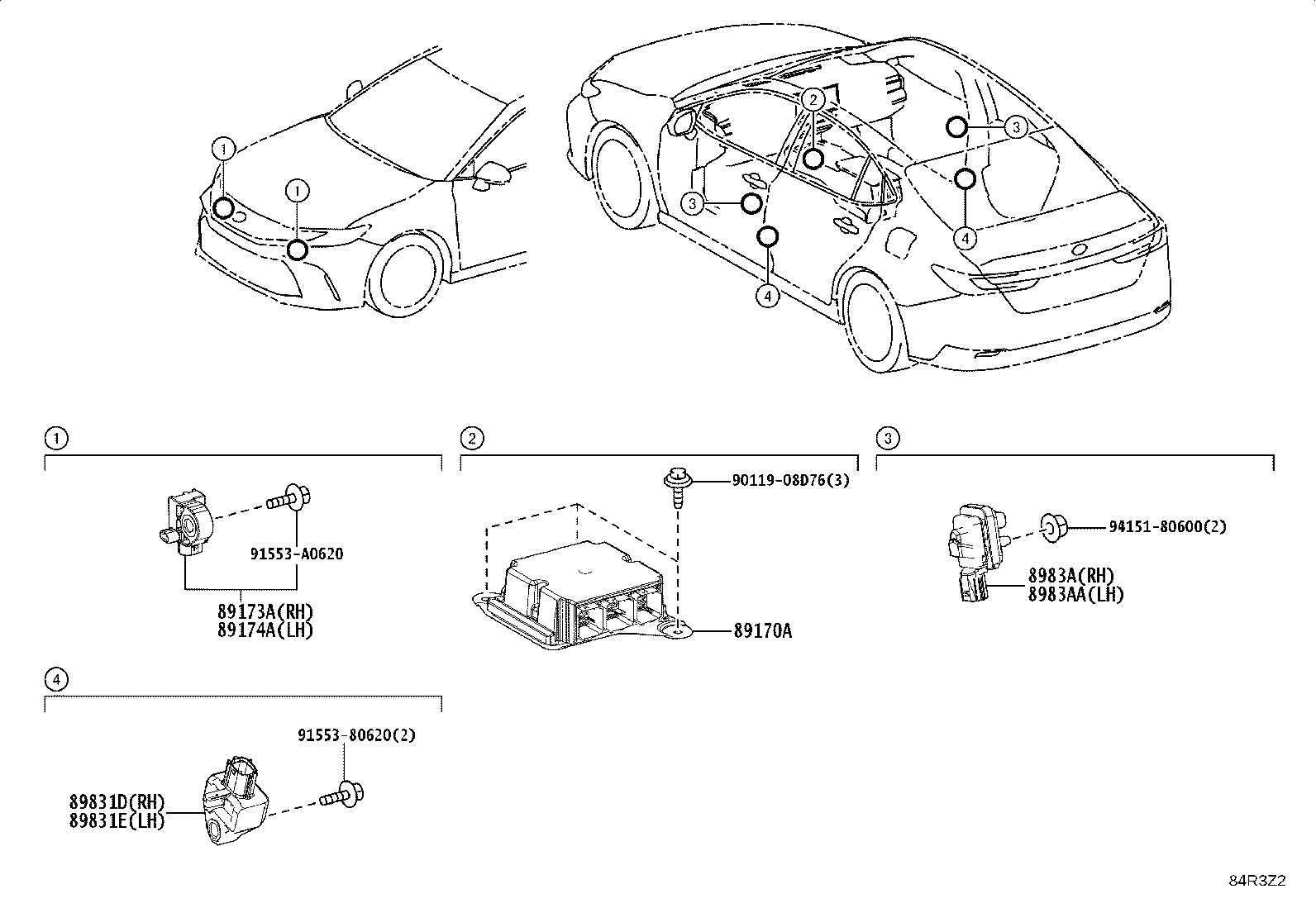 89170-33W60 COMPUTER ASSY, AIR BAG product image