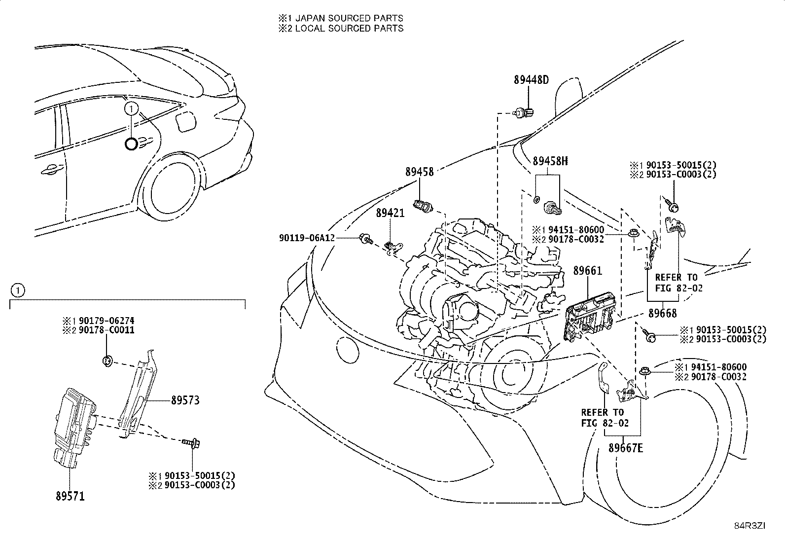 89661-07860 COMPUTER, ENGINE CONTROL product image
