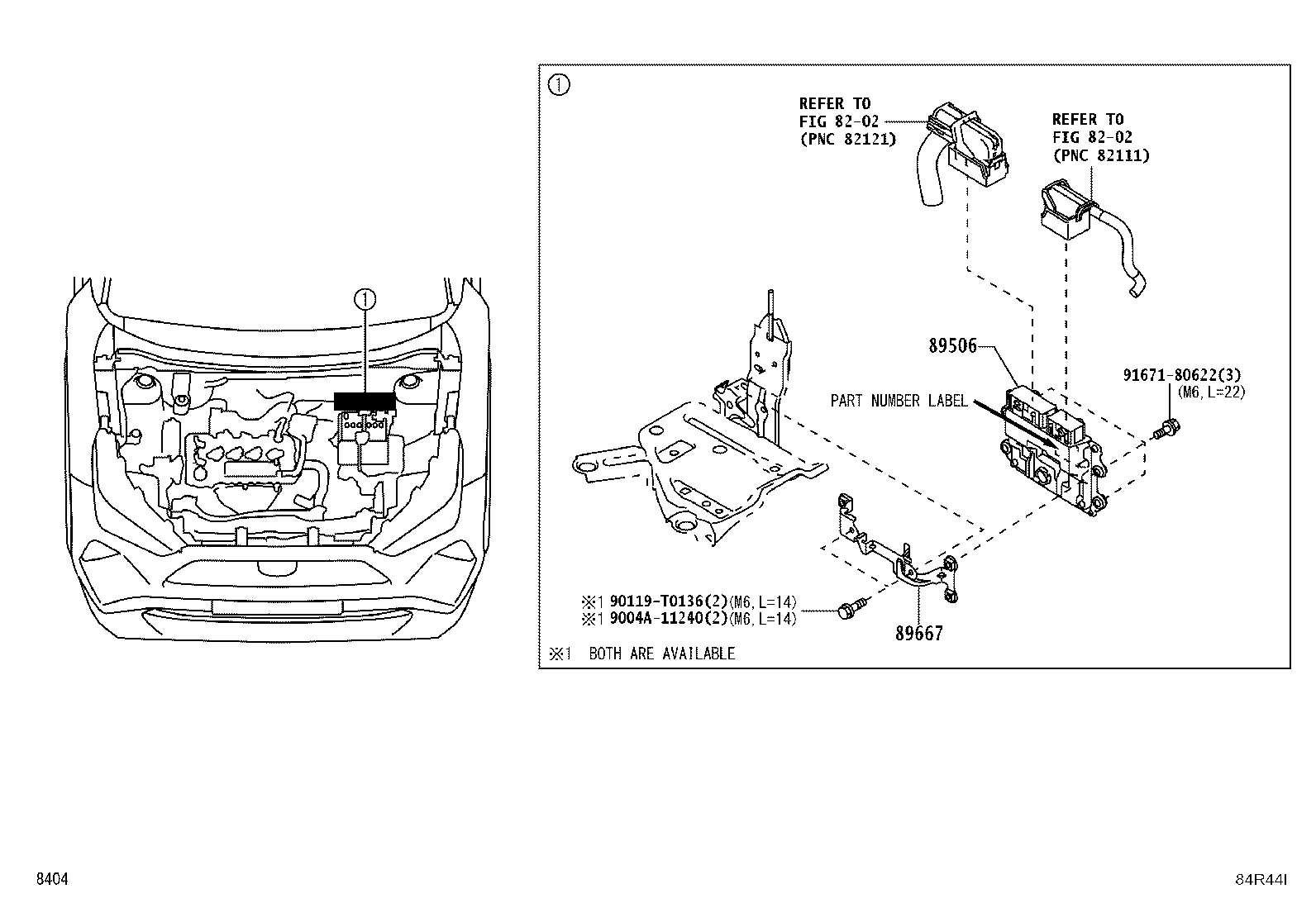89667-BZ180 BRACKET, ENGINE CONTROL COMPUTER, NO.2 product image