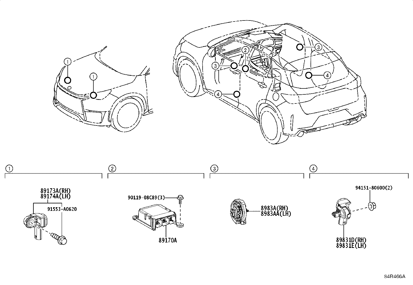 89170-52S80 COMPUTER ASSY, AIR BAG product image