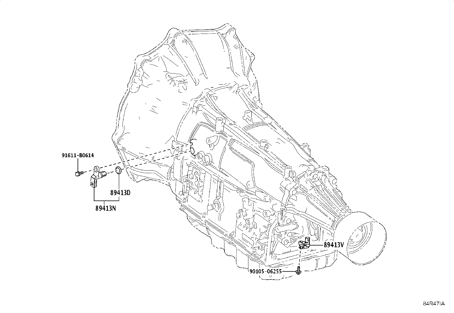 Toyota 89413-35010 SENSOR, TRANSMISSION REVOLUTION, (NT)