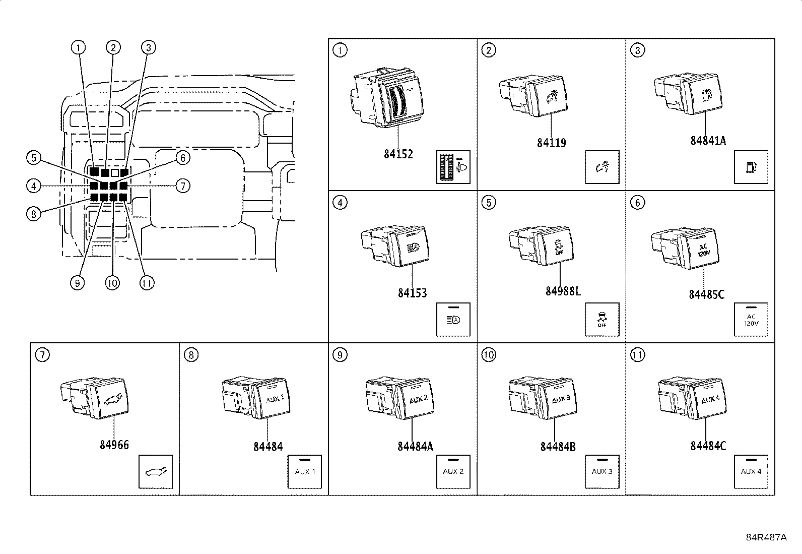 Toyota 82602-60100 BLOCK SUB-ASSY, RELAY