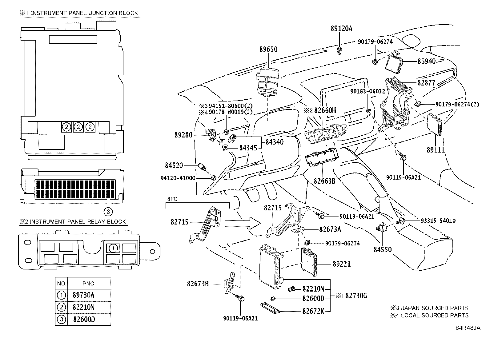 84720-12160 SWITCH ASSY, PATTERN SELECT product image
