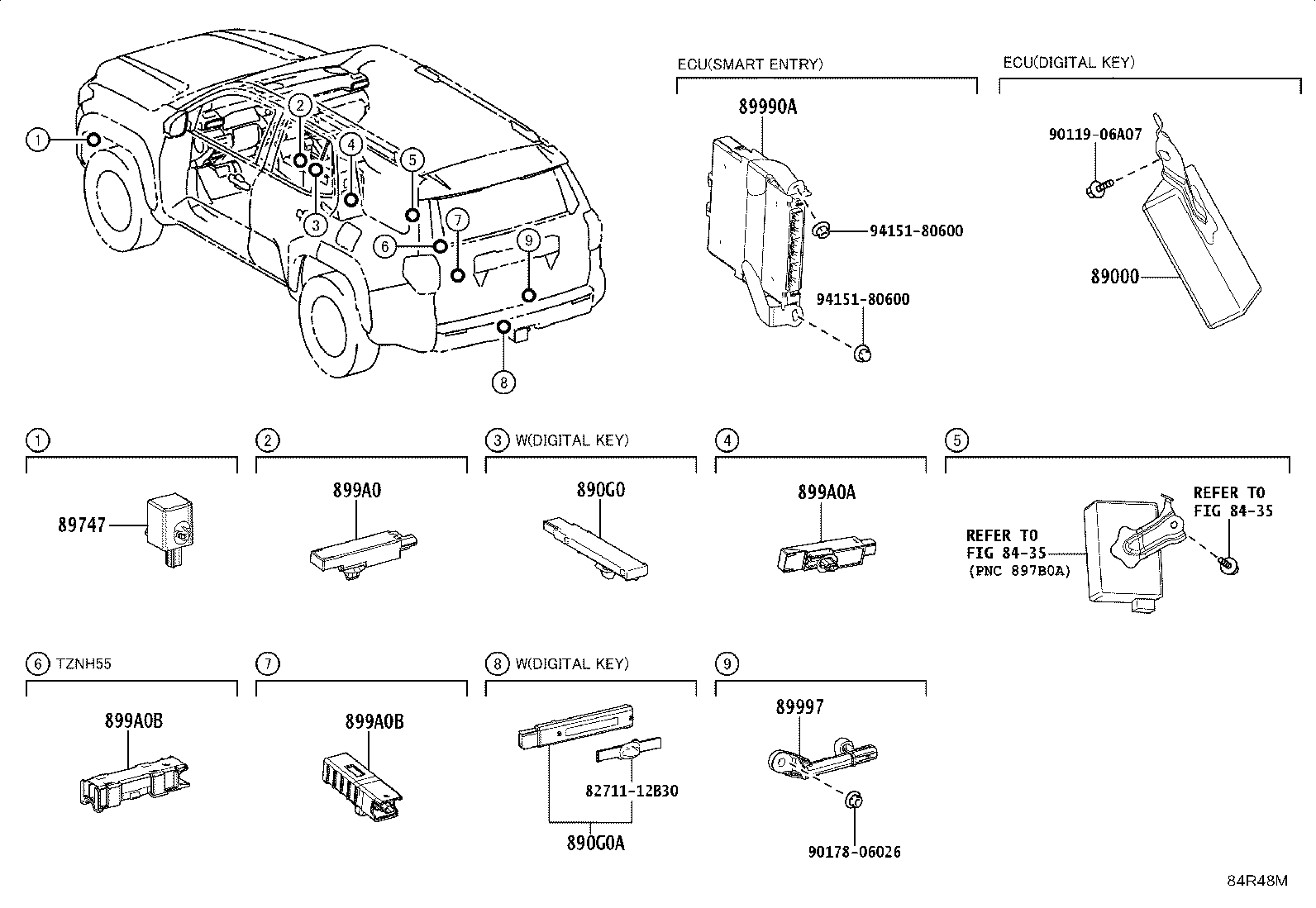 899H0-35050 COMPUTER ASSY, SMART KEY product image