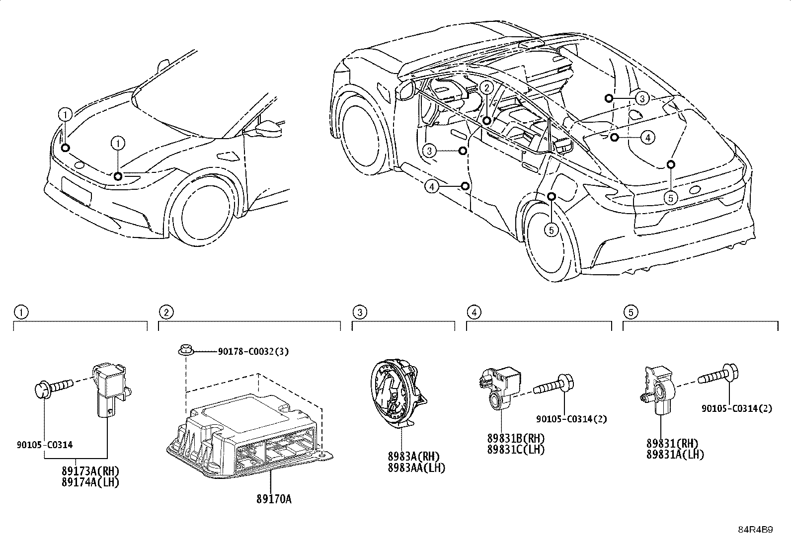 89170-03020 COMPUTER ASSY, AIR BAG product image