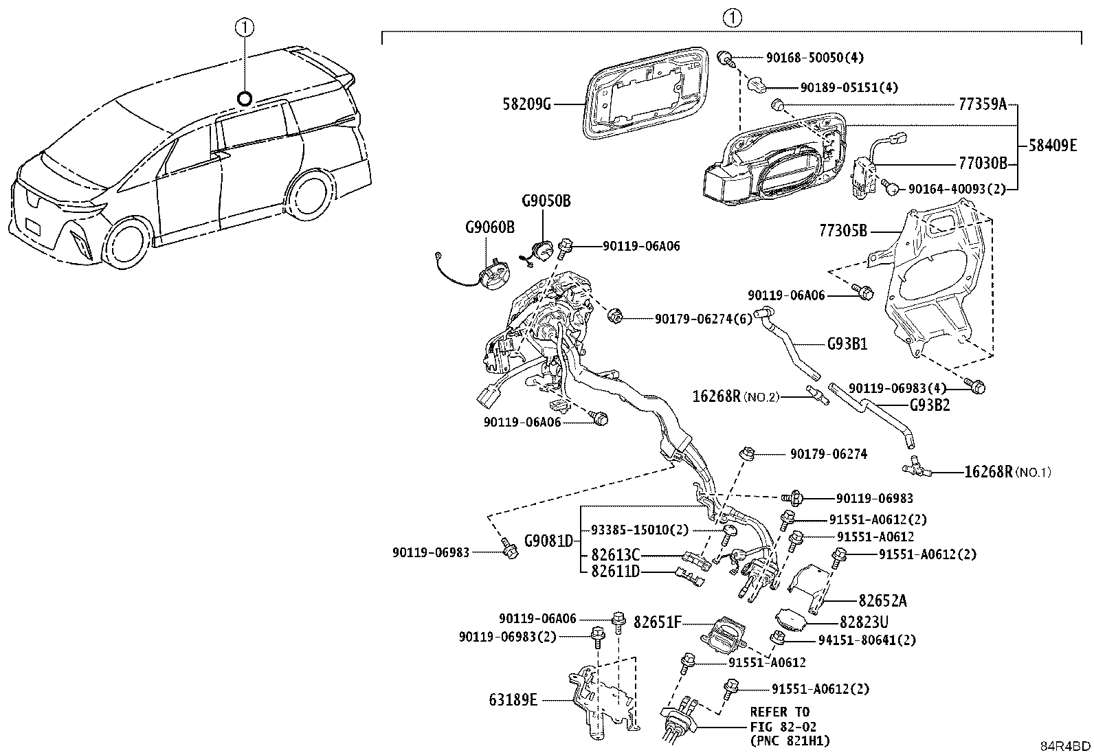 63189-V2020 BRACKET, WIRING HARNESS CONNECTOR product image