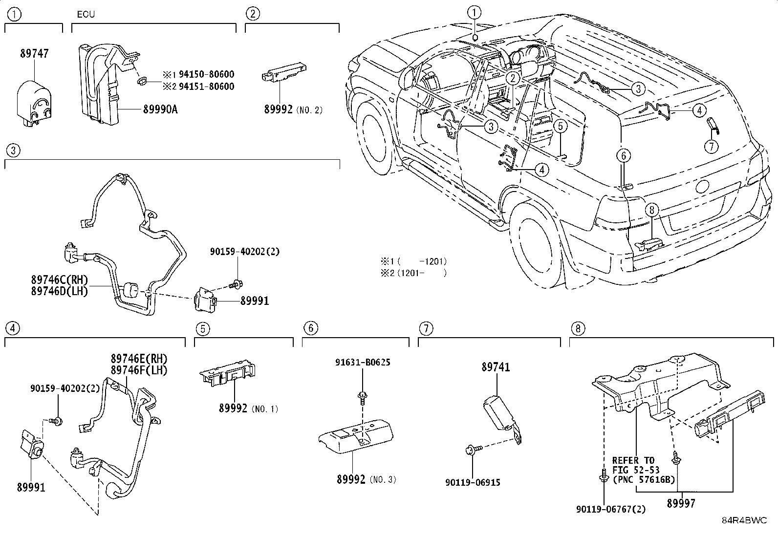 89740-60041 RECEIVER, DOOR CONTROL product image