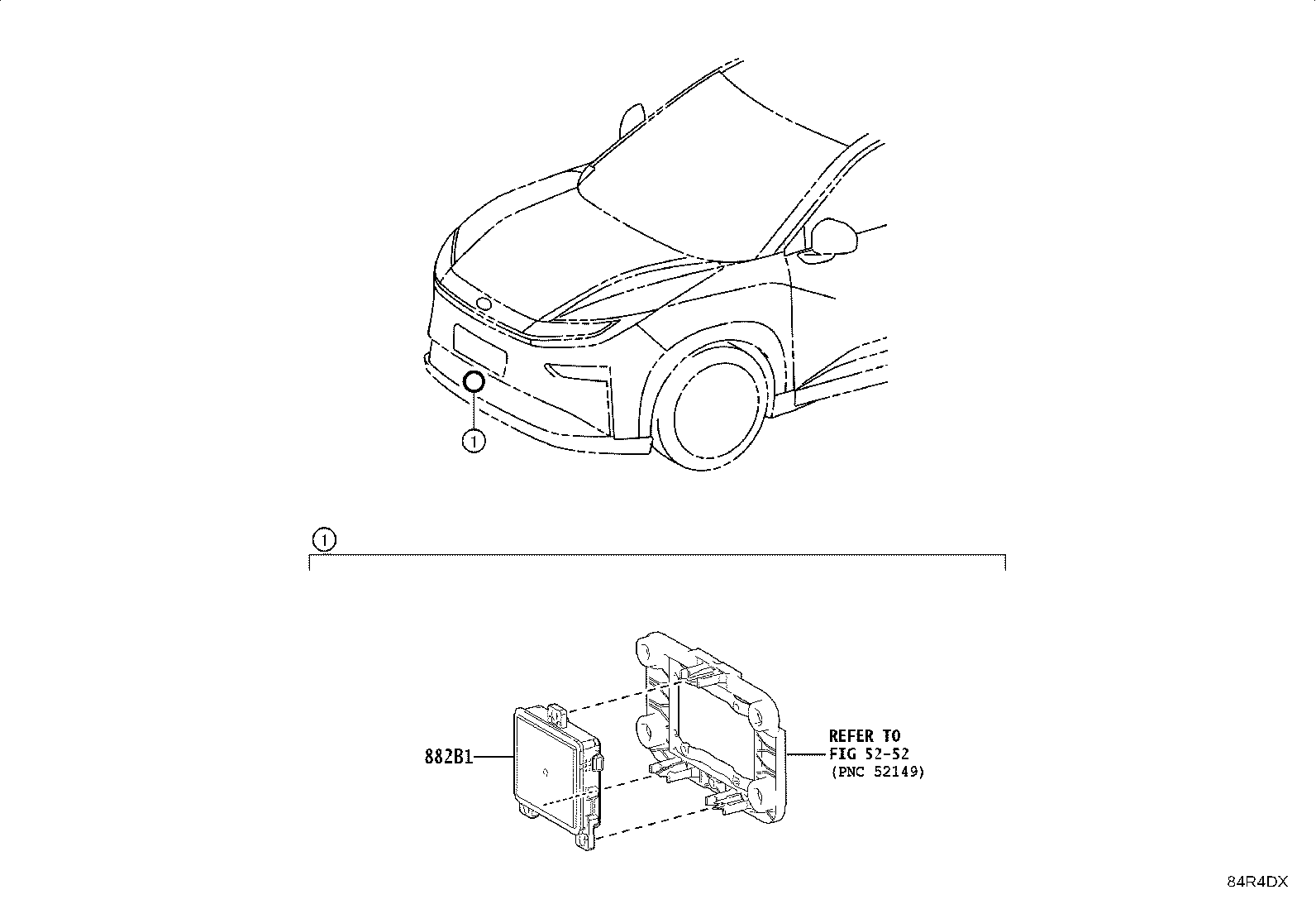 882B1-YL020 SENSOR, FRONT SIDE RADAR product image