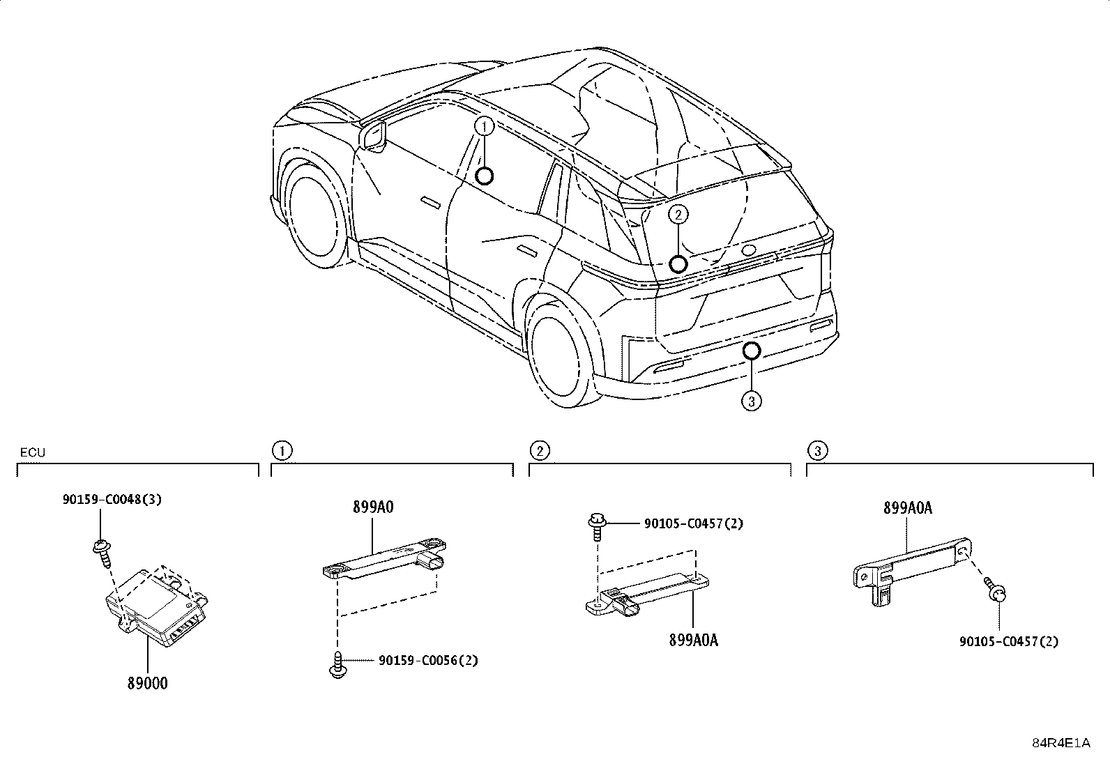 899A0-YL020 ANTENNA ASSY, INDOOR ELECTRICAL KEY, NO.1 product image