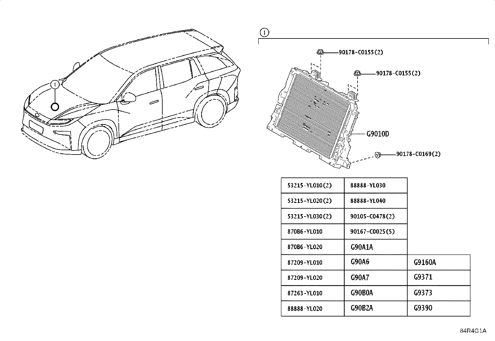 G9160-YL021 Toyota Reference Part product image