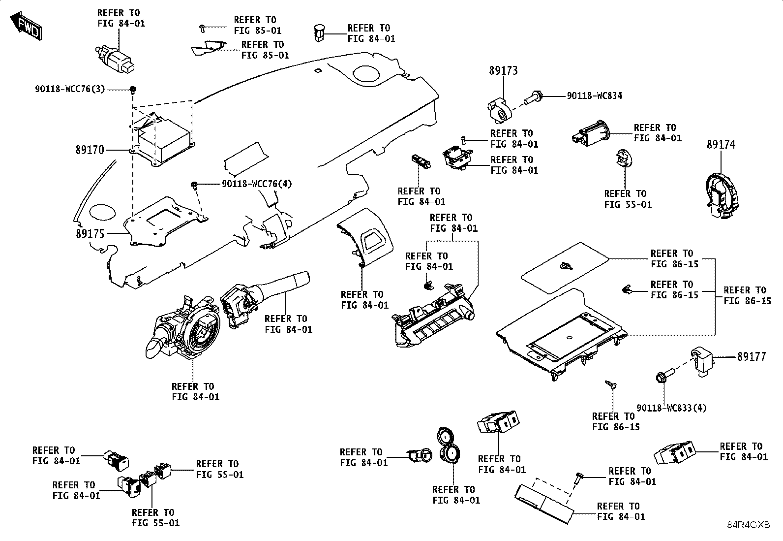 89170-WC022 SENSOR ASSY, AIR BAG product image