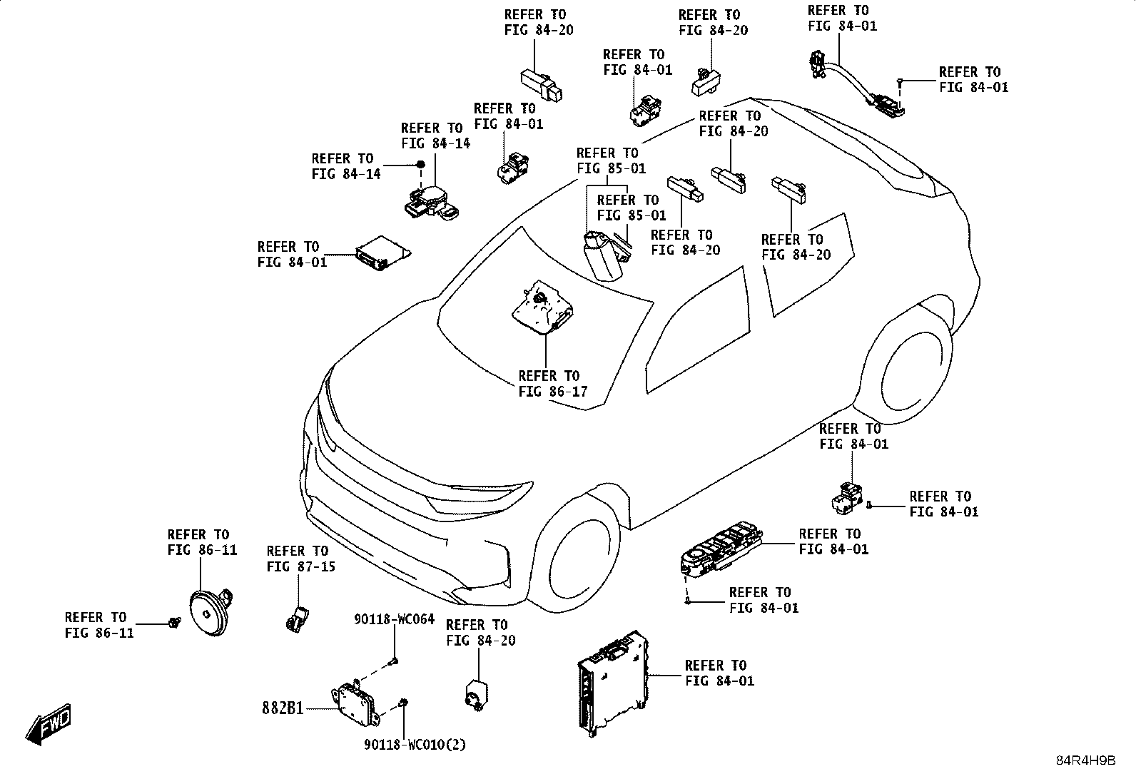 88210-WC001 SENSOR, FRONT SIDE RADAR product image