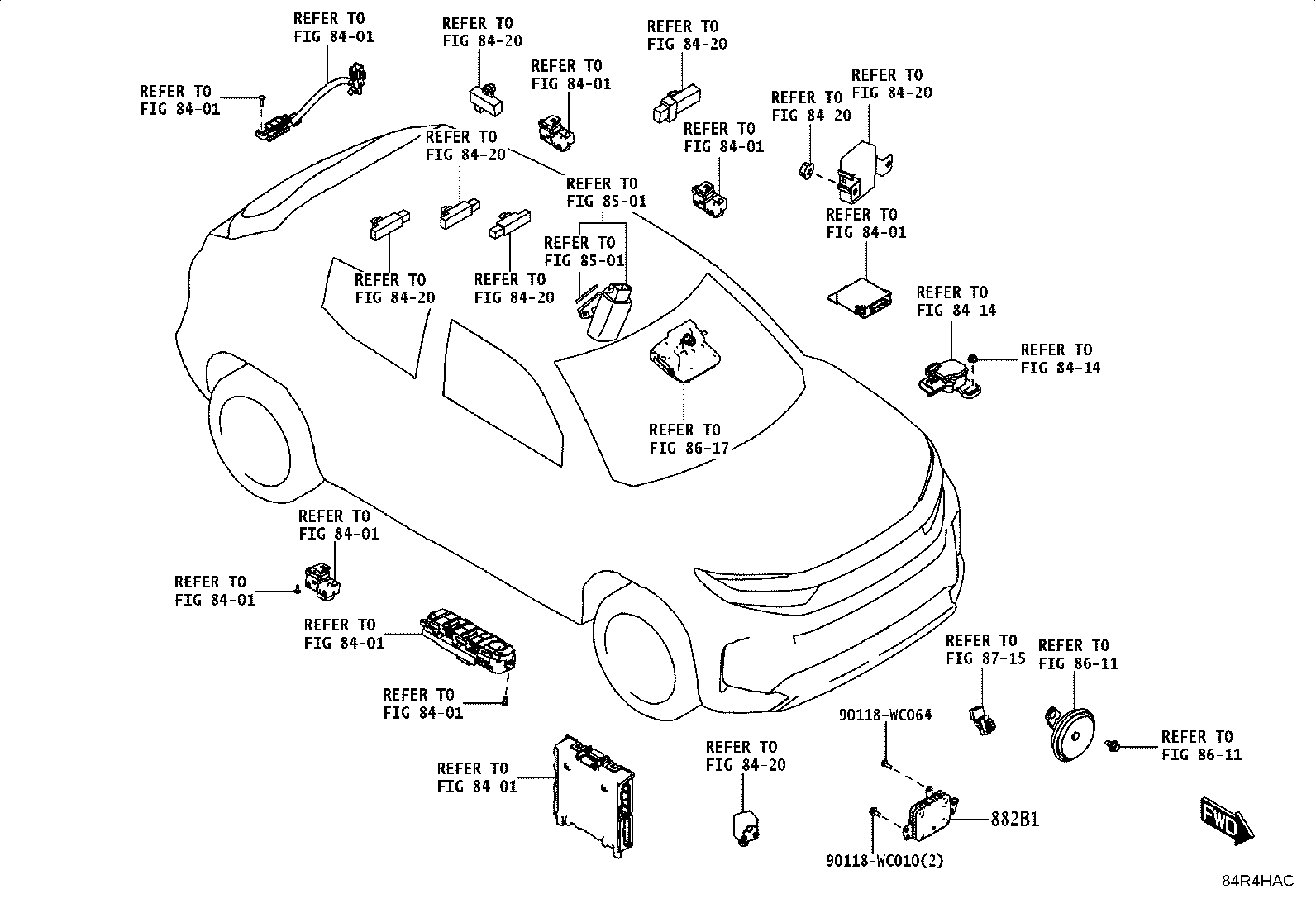 88210-WC001 SENSOR, FRONT SIDE RADAR product image
