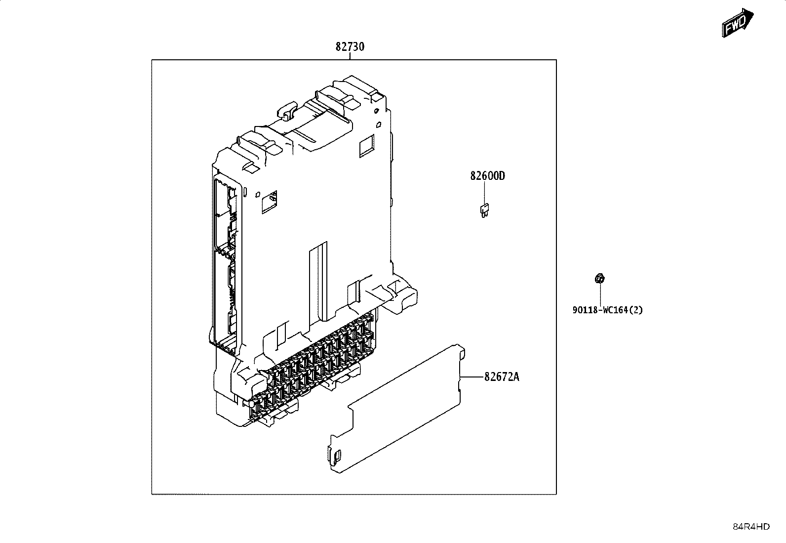 84152-WC005 SWITCH, HEADLAMP LEVELING product image