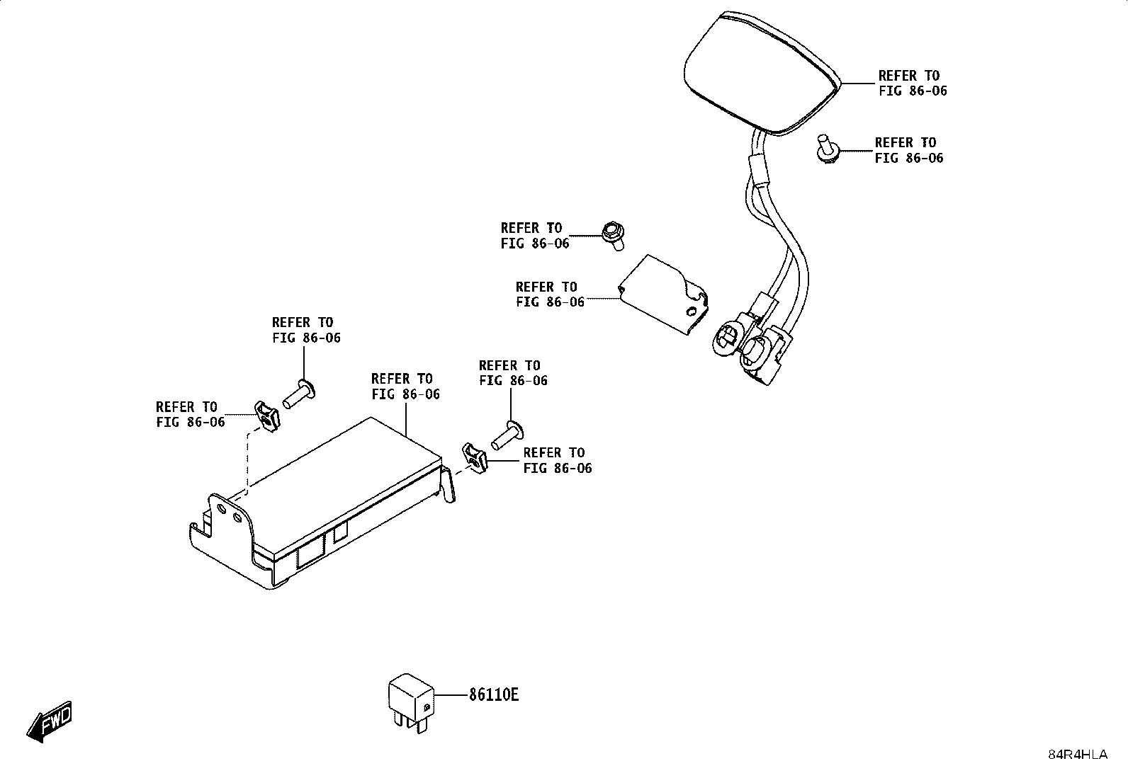 84152-WC005 SWITCH, HEADLAMP LEVELING product image