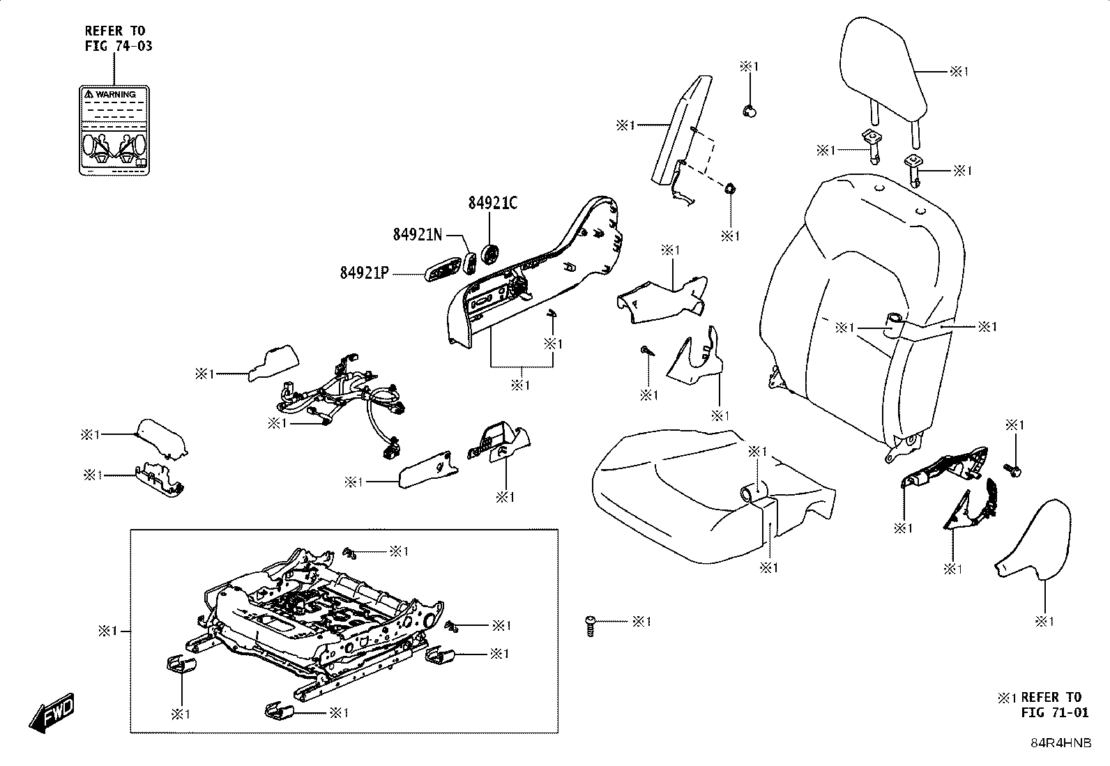 84152-WC005 SWITCH, HEADLAMP LEVELING product image
