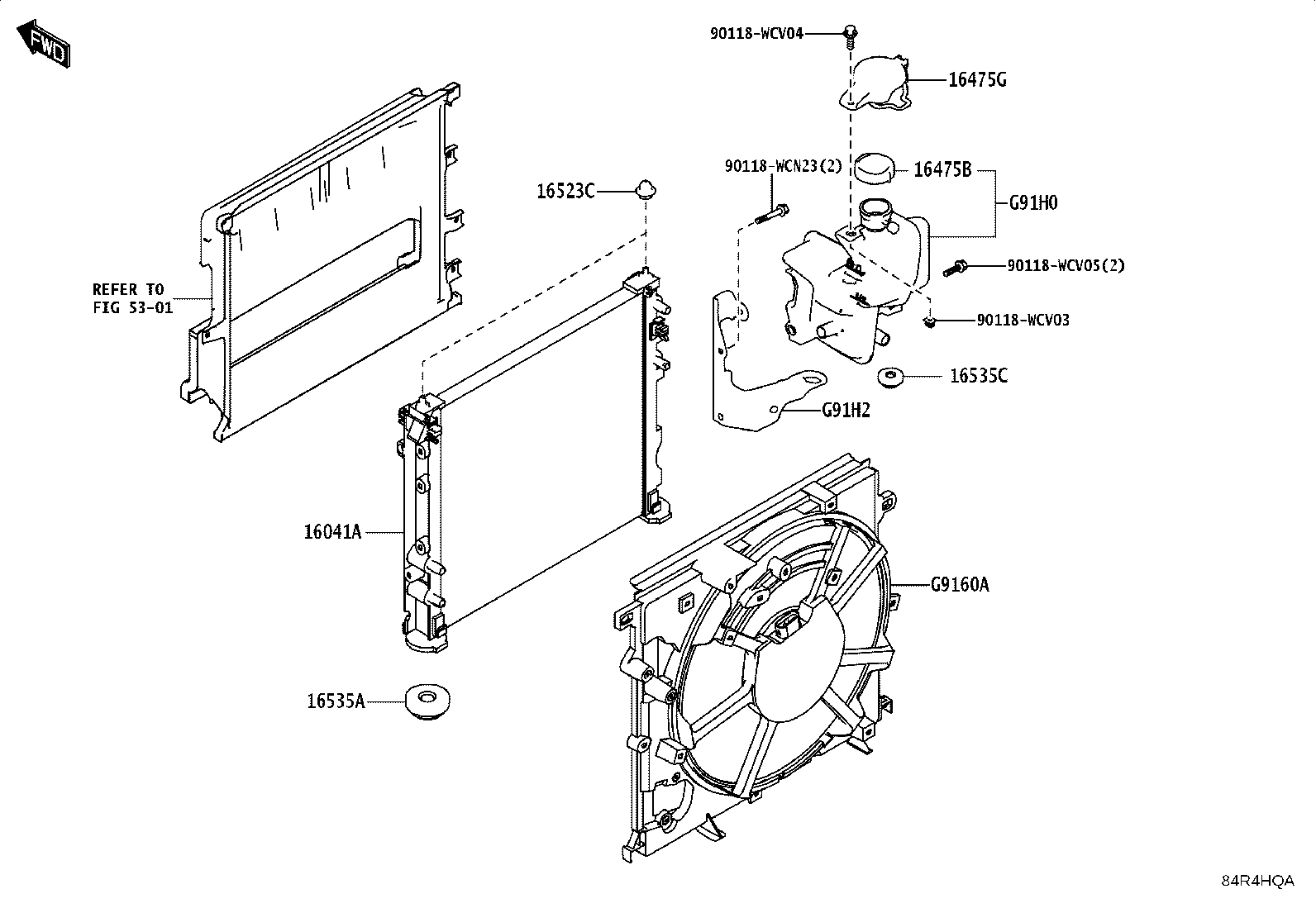 16401-WC005 CAP, RESERVE TANK product image