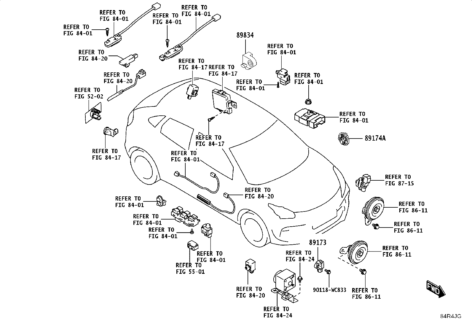 89173-WC010 SENSOR, AIR BAG, FRONT product image