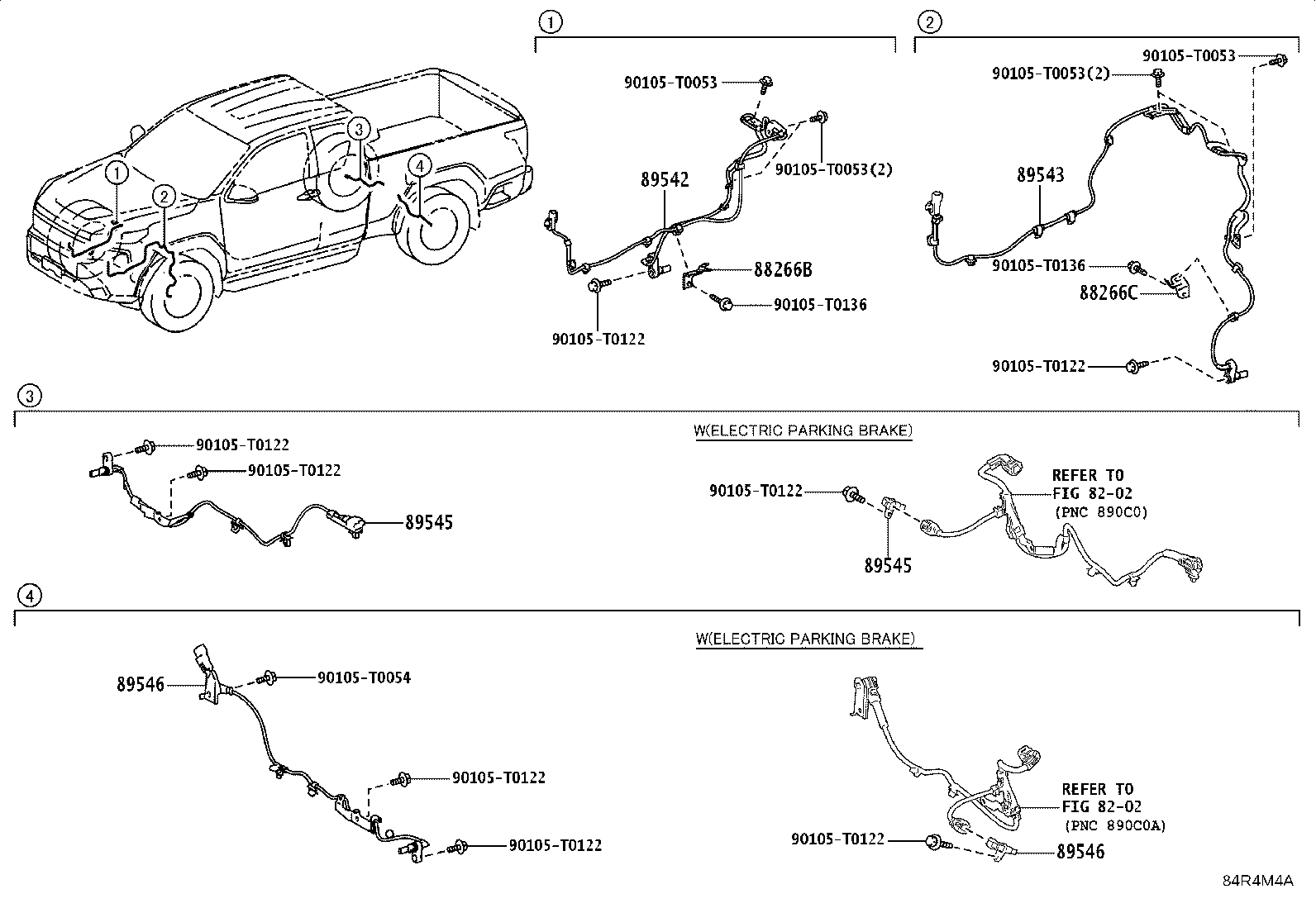89545-0K080 SENSOR, SPEED, REAR RH product image