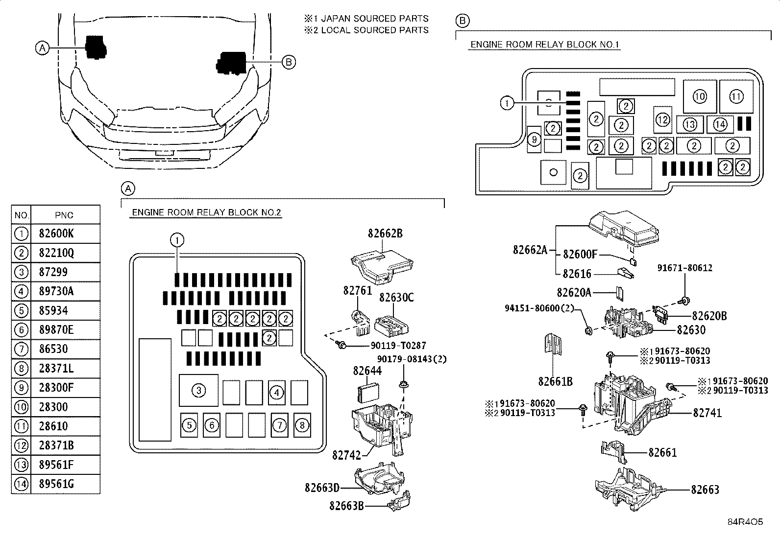 82630-0K040 HOLDER ASSY, FUSE product image