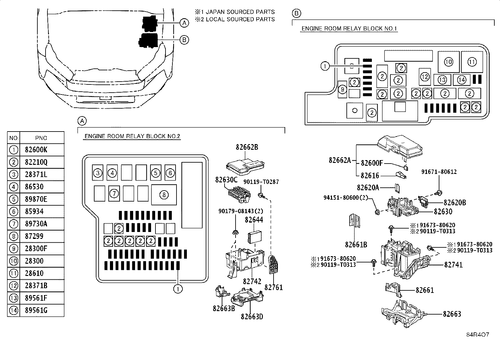 82630-0K040 HOLDER ASSY, FUSE product image