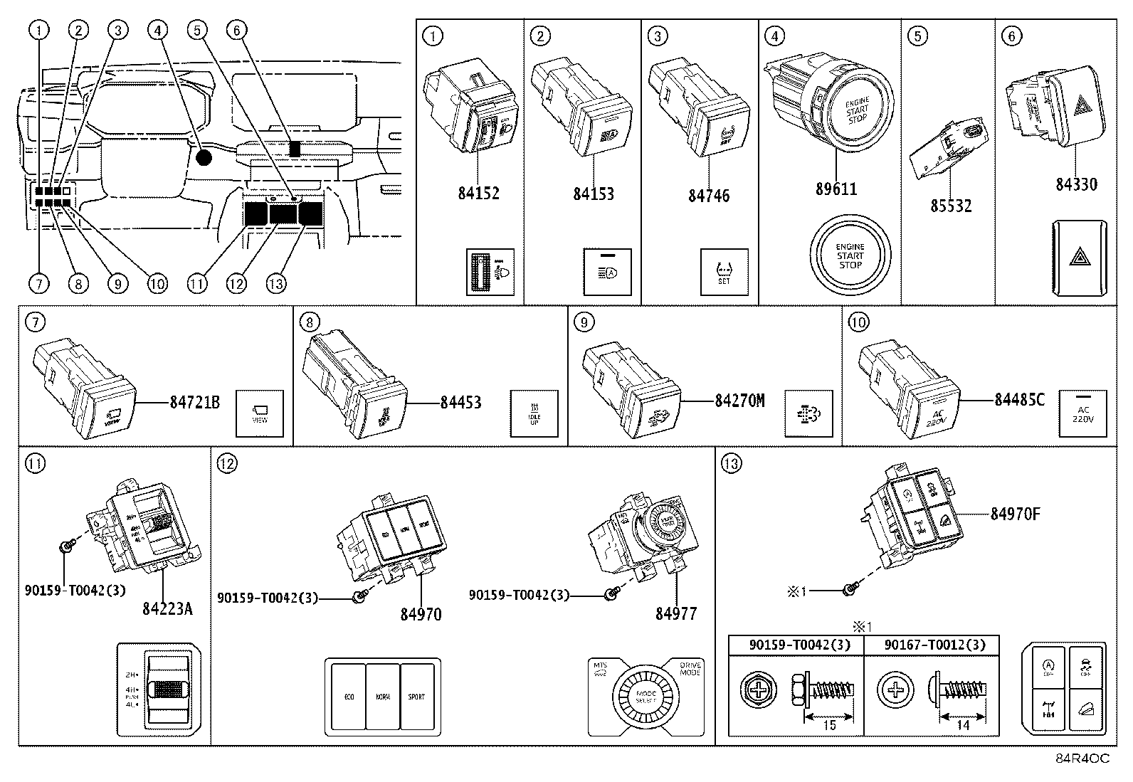 82630-0K040 HOLDER ASSY, FUSE product image