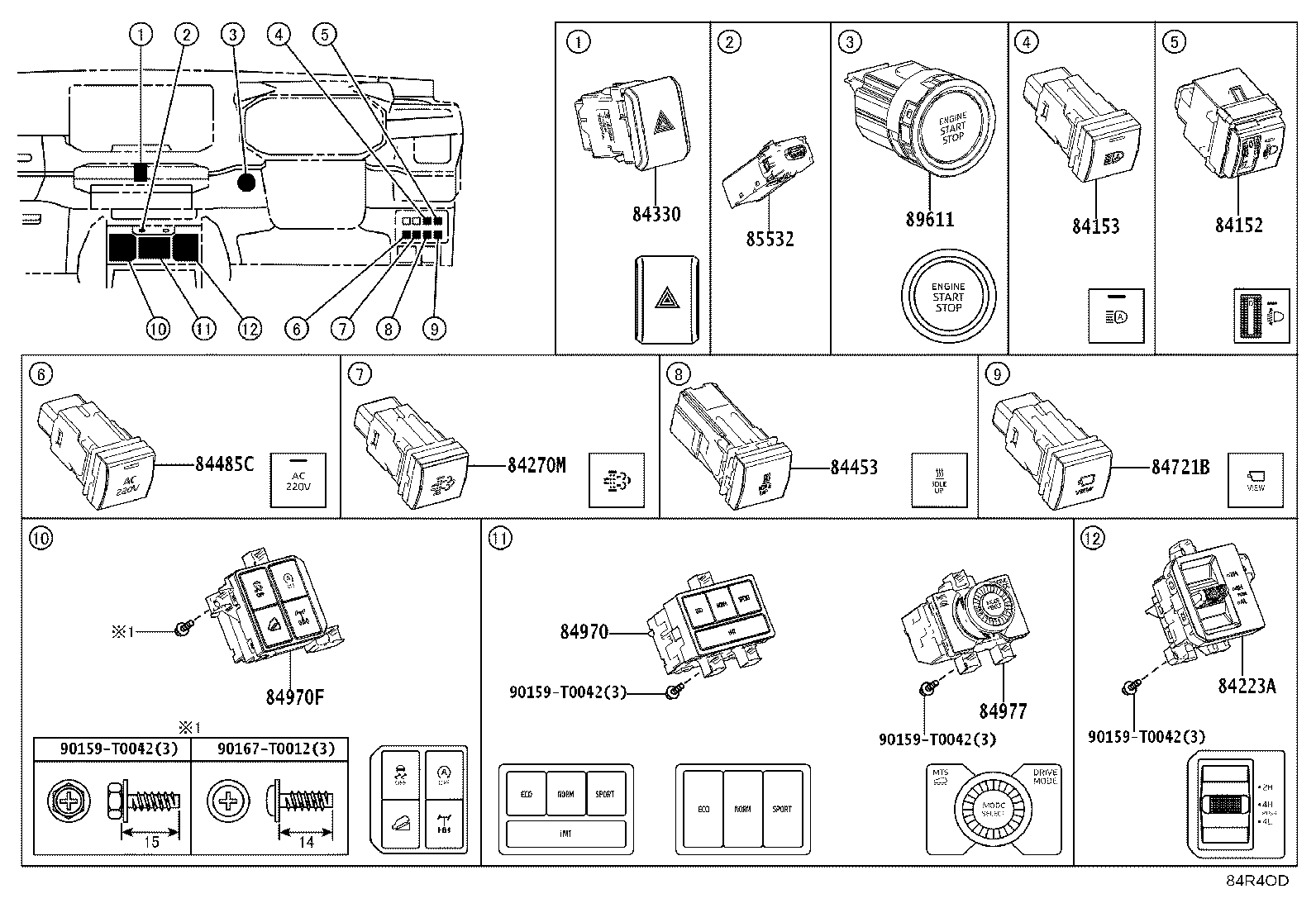 82630-0K040 HOLDER ASSY, FUSE product image