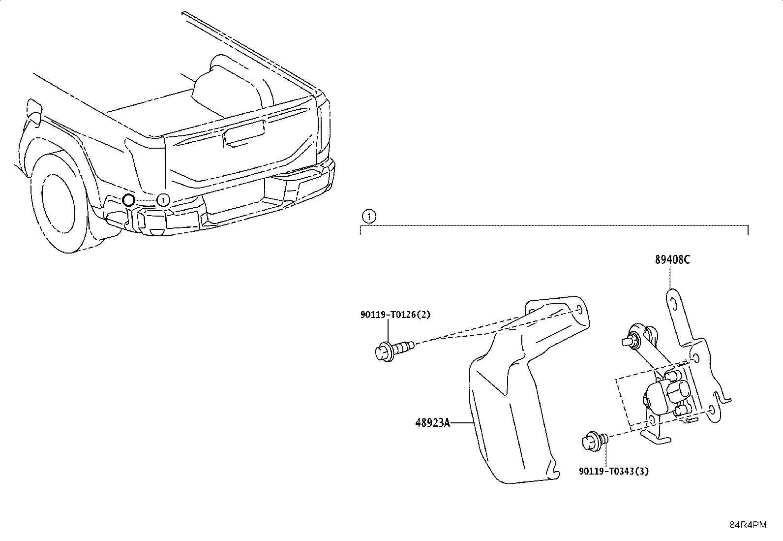 48923-KK020 COVER, HEIGHT CONTROL LINK product image